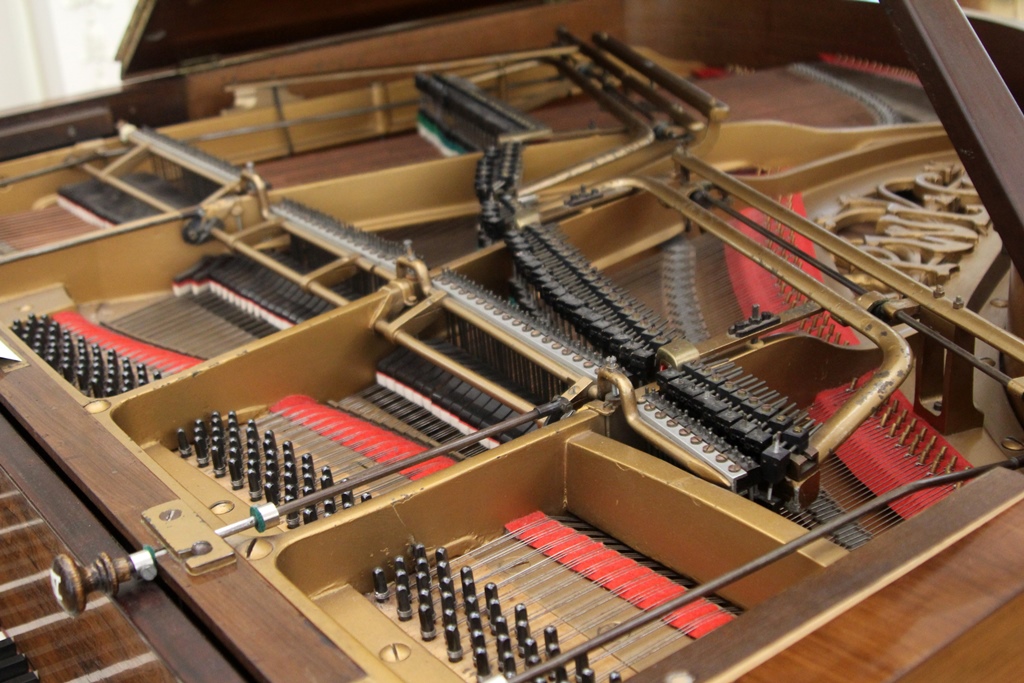 Innards of Piano with Luthéal Mechanism